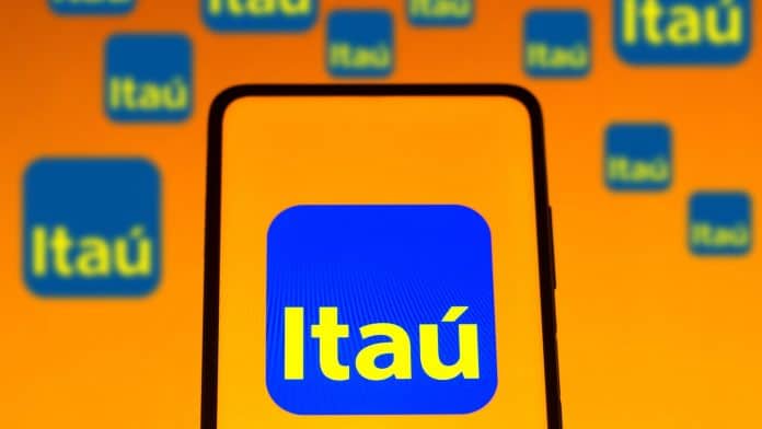 Vários símbolos descentralizados do Itaú