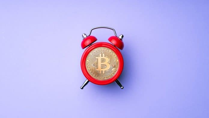 Bitcoin em despertador.
