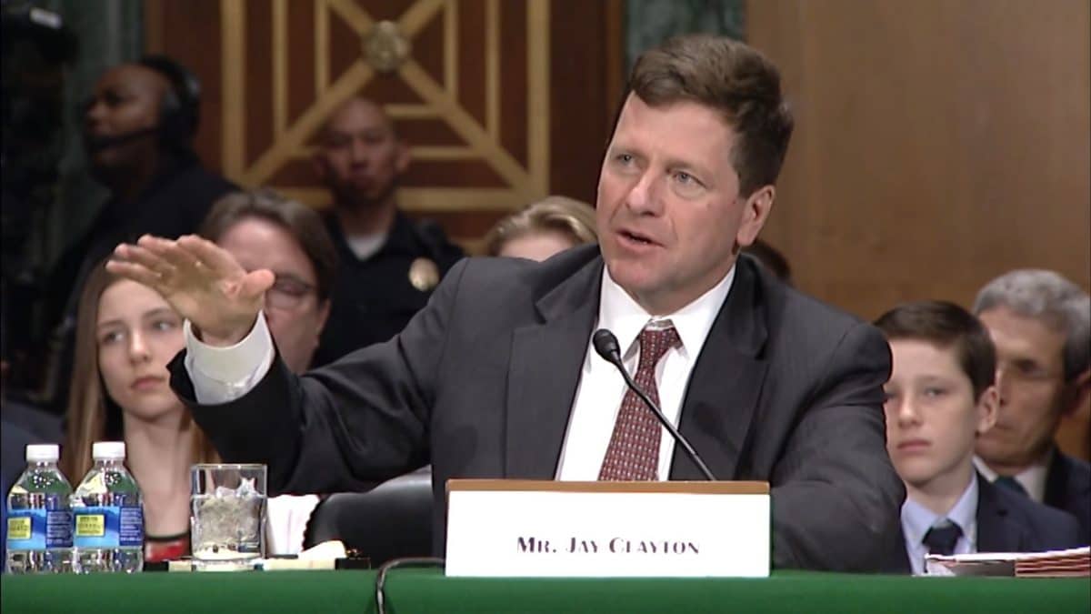 Jay Clayton, ex-presidente da SEC. Fonte: Reprodução.