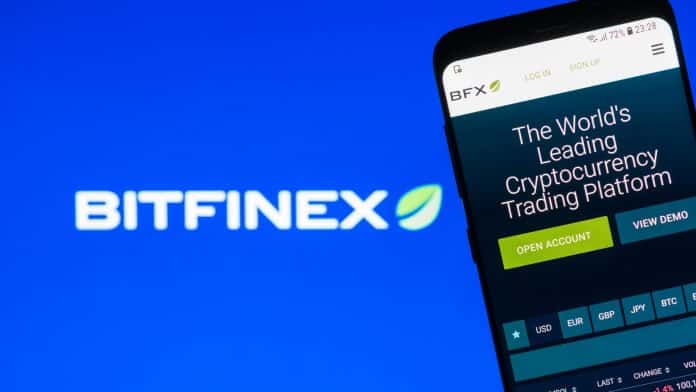 Aplicativo da corretora Bitfinex
