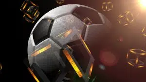 Bola próxima de blocos