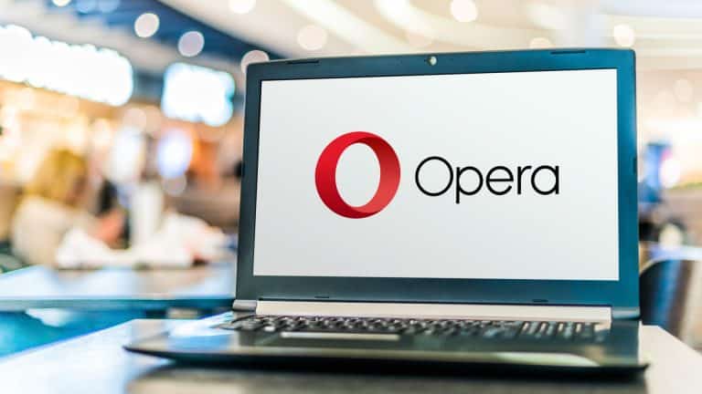 Navegador Opera em computador