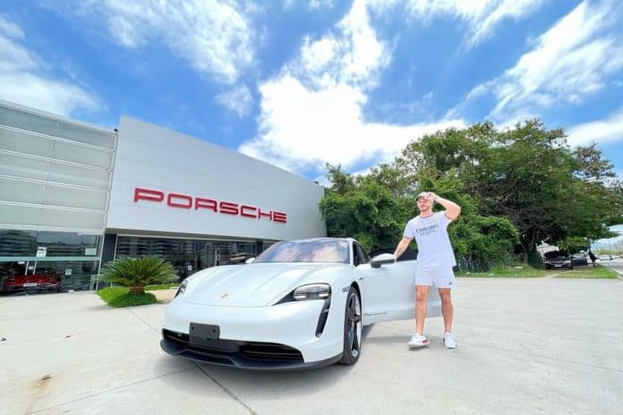 Rodrigo Lyra, suposto trader teve Porsche bloqueado pela justiça de Goiânia em processo movido por ex-cliente