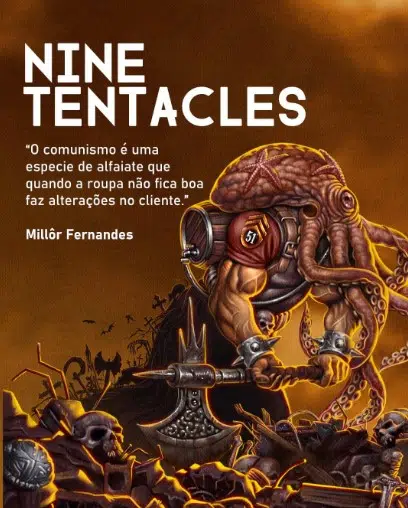 Personagem de jogo NFT, Nine Tentacles tem um polvo na cabeça