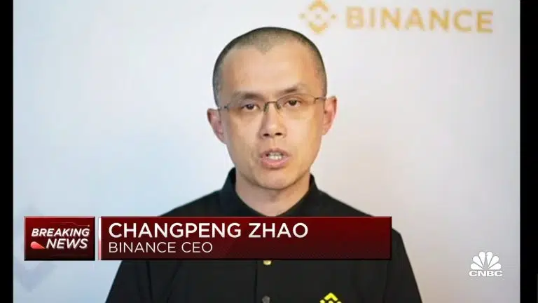 Changpeng Zhao, fundador da Binance, falando sobre hack bilionário da BNB em entrevista à CNBC. Fonte: YouTube/Reprodução.