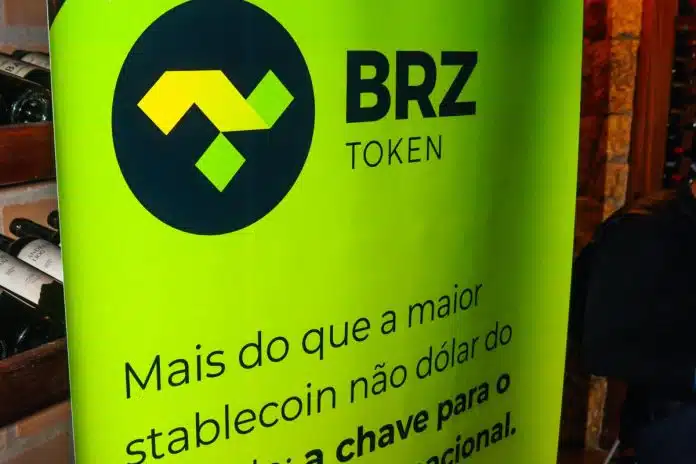 Banner com a imagem do BRZ Token, grande criptomoeda stablecoin brasileira
