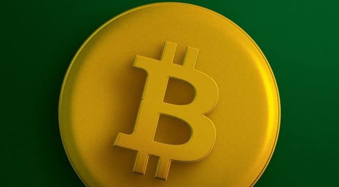 Bitcoin em verde e amarelo do Brasil