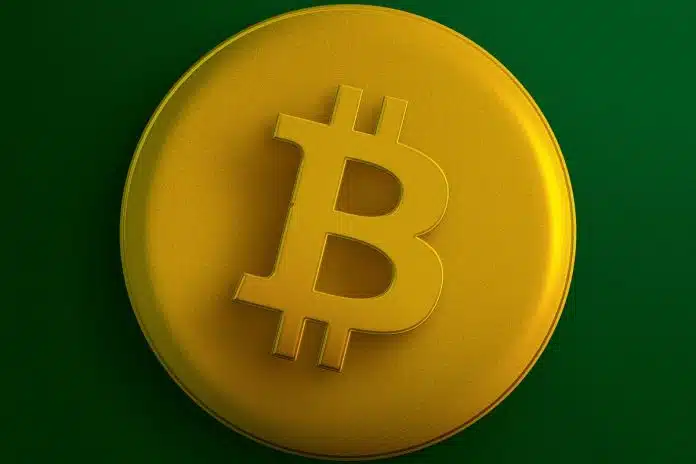Bitcoin em verde e amarelo do Brasil