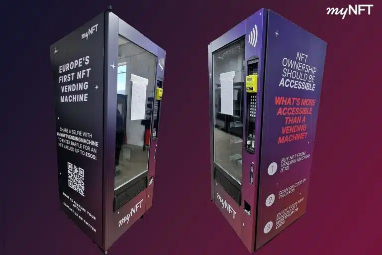 Caixa eletrônico de NFTs é inaugurado em evento de Londres