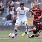 Jogadores do Santos e Flamengo sub-17