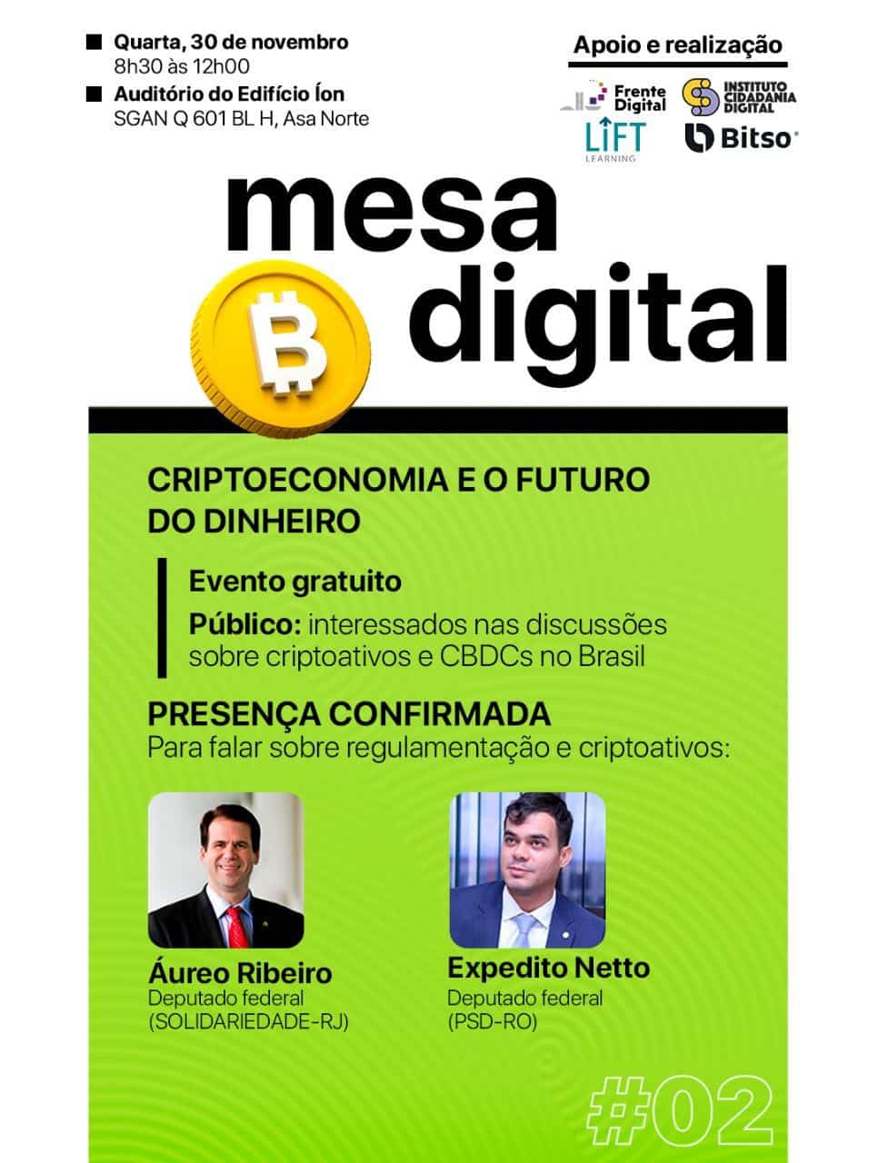 Mesa Digital discute o futuro das criptomoedas com deputados e senadores do Brasil