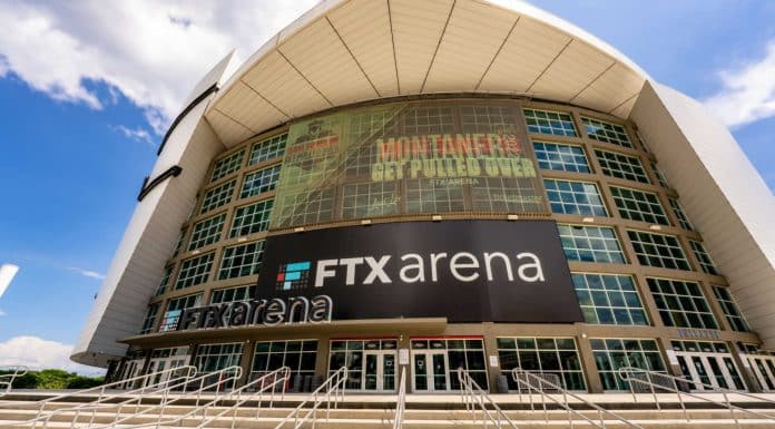 FTX Arena, investimento de US$ 135 milhões feito pela corretora em março de 2021.