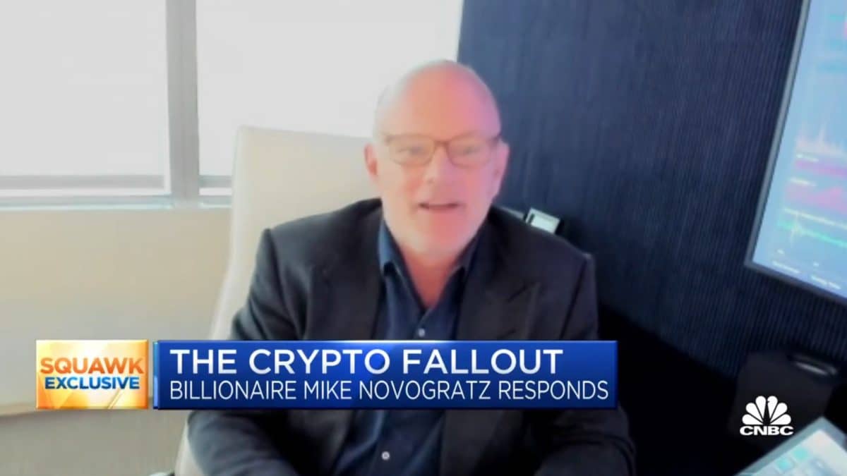 Mike Novogratz, em entrevista ao Squawk Box, falando sobre a FTX.