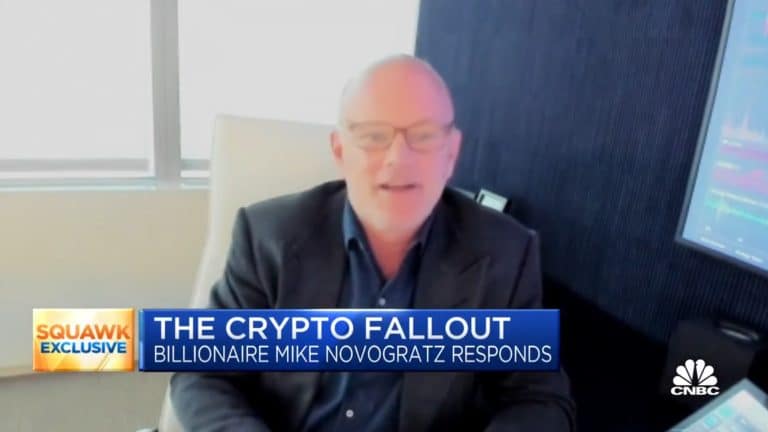 Mike Novogratz, em entrevista ao Squawk Box, falando sobre a FTX.