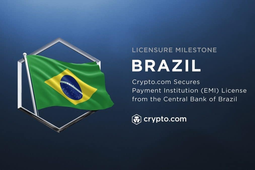 Crypto.com consegue licença no Banco Central do Brasil