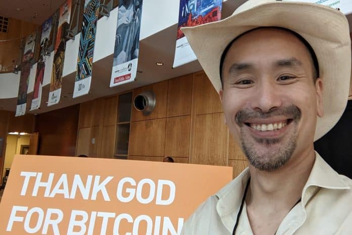 Maximalista Jimmy Song em evento de Bitcoin