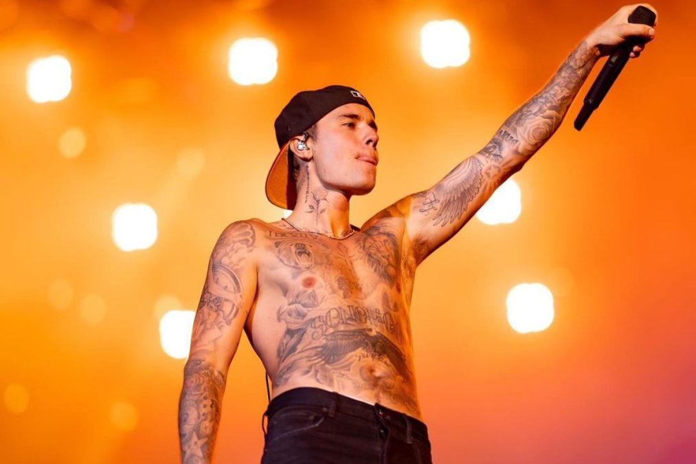 Justin Bieber em apresentação no Rio de Janeiro