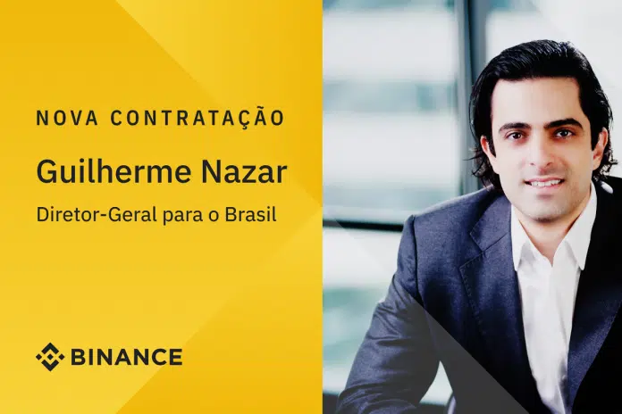 Novo diretor-geral da Binance no Brasil, Guilherme Nazar