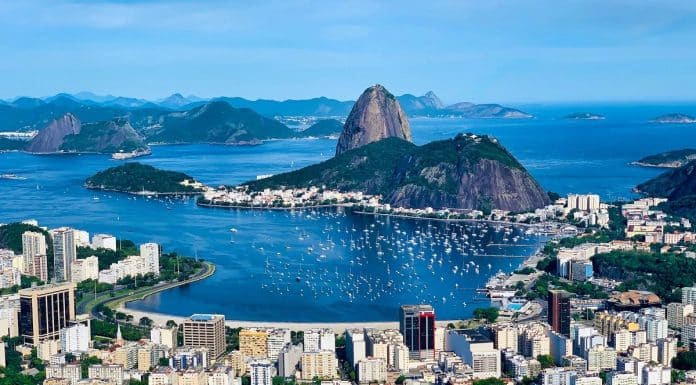 Vista do Mirante Dona Marta, do Rio de Janeiro