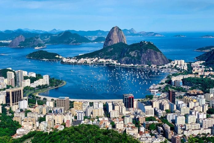 Vista do Mirante Dona Marta, do Rio de Janeiro