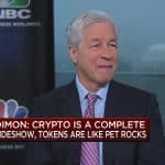 Jamie Dimon, CEO do JPMorgan, em entrevista à CNBC. Fonte: YouTube/Reprodução.