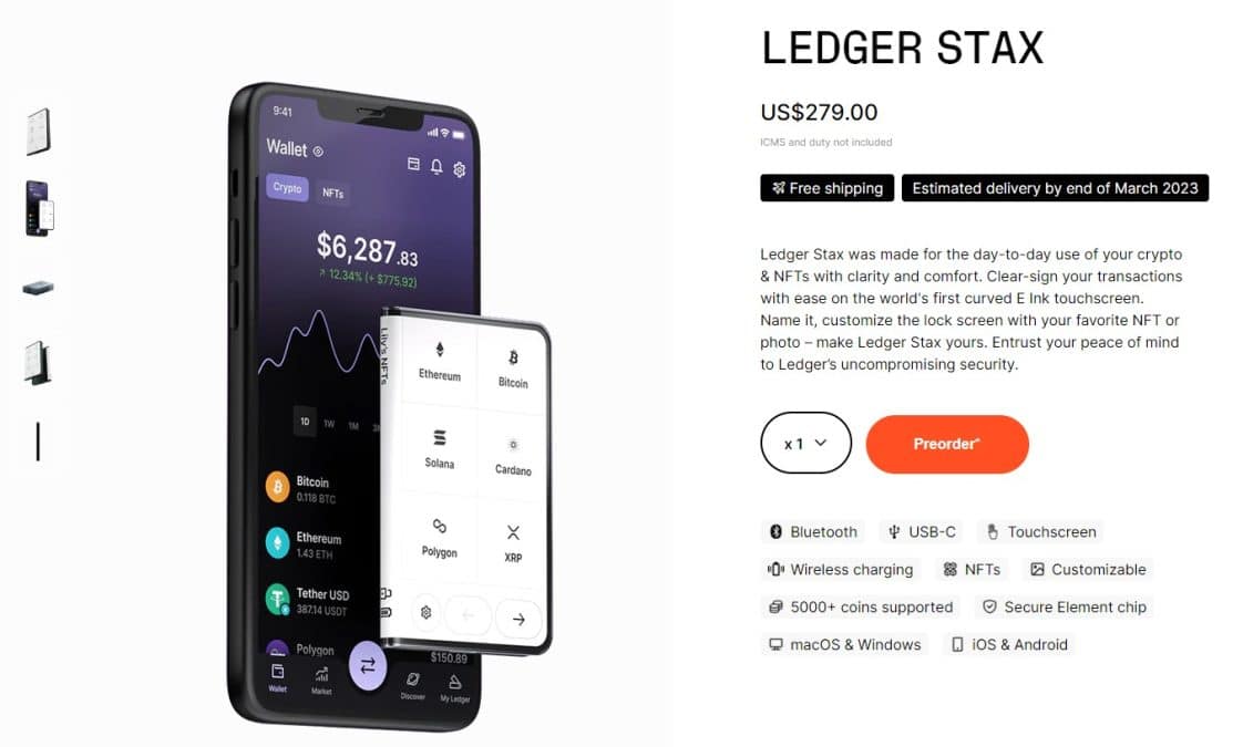 ledger stax