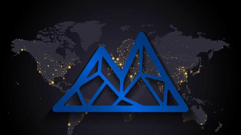 Logotipo da criptomoeda Mithril (MITH).