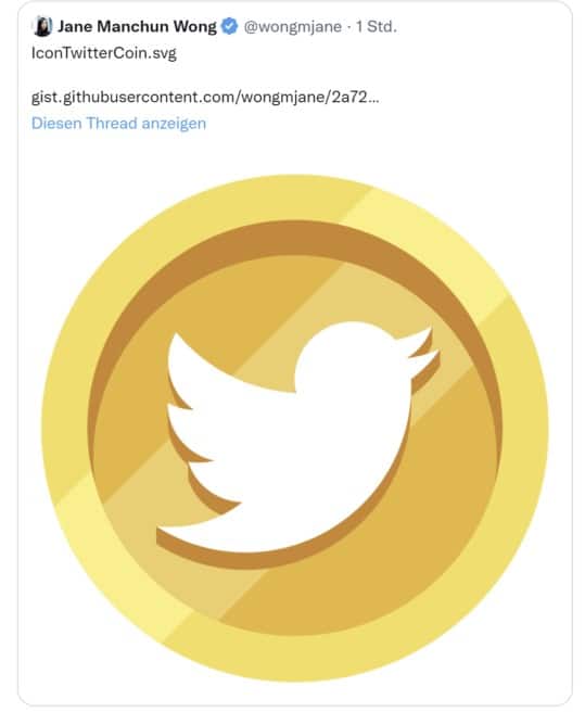 Logotipo da possível Twitter Coin.