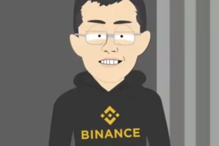 CEO da Binance, CZ, como um personagem do South Park