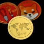 Moedas simbólicas de Shiba Inu em destaque