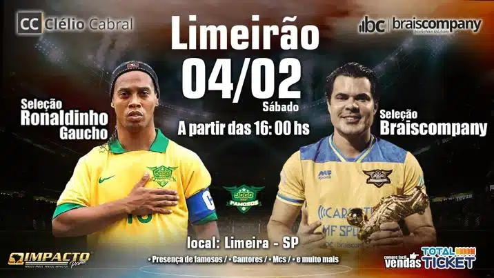 Fundador da Braiscompany marca jogo com Ronaldinho Gaúcho em meio a agonia dos clientes