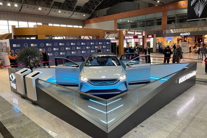 Carro elétrico da marca TOGG, da Turquia