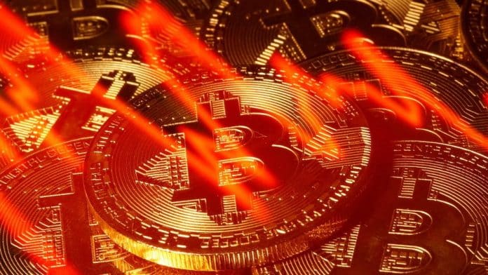 Bitcoin em queda