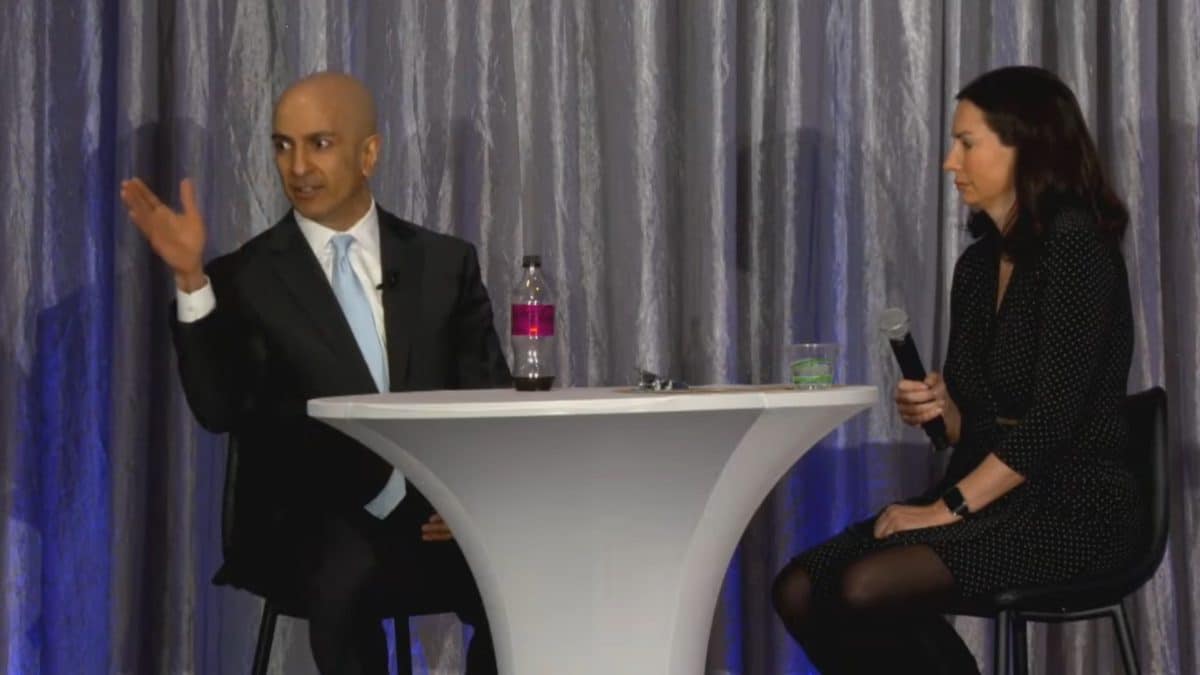 Neel Kashkari, presidente do Fed de Mineápolis, falando sobre Bitcoin e criptomoedas.