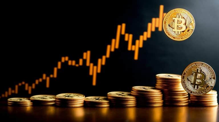 Bitcoin em alta.