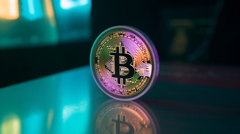 Bitcoin holo mj. Livecoins/Midjourney