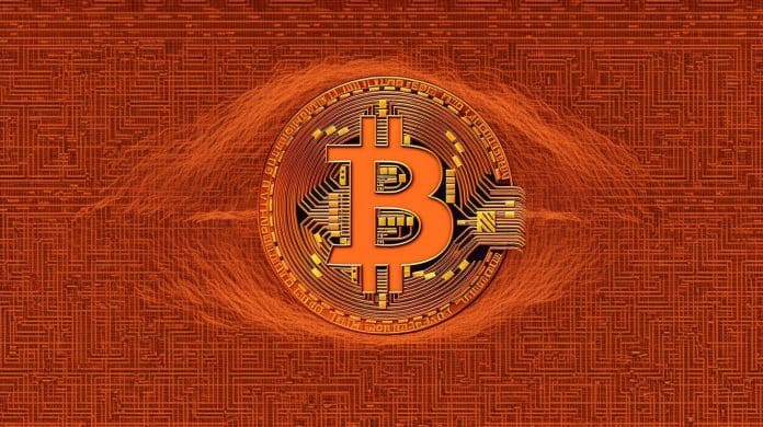 Bitcoin laranja. Midjourney.