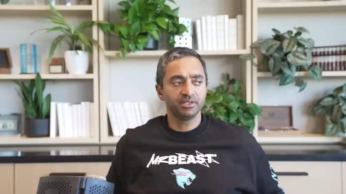 Chamath Palihapitiya falando sobre criptomoedas no All-in Podcast. Fonte: YouTube/Reprodução.