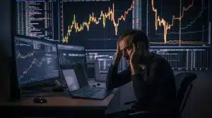 Trader de criptomoedas. Midjourney.