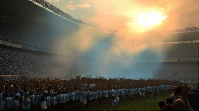 Argentina Estadio cheio magem: Livecoins/Midjourney