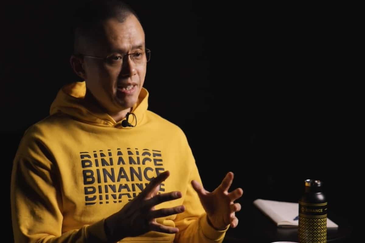 CEO da Binance explicando em AMA