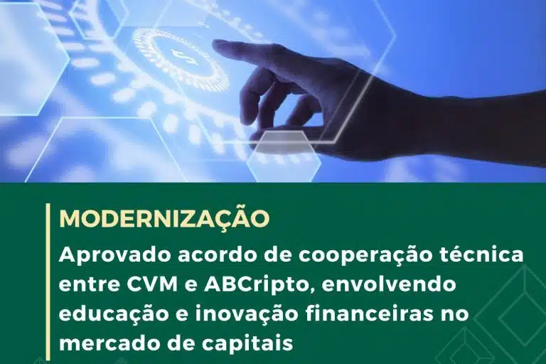 CVM divulgou acordo com associação de criptomoedas do Brasil