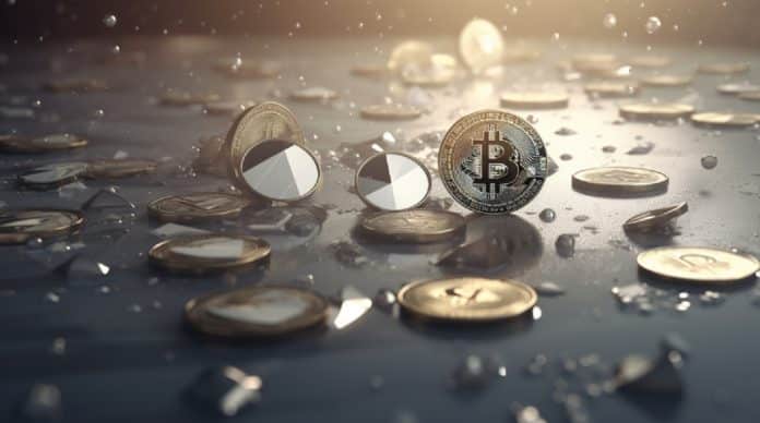 Criptomoedas em queda