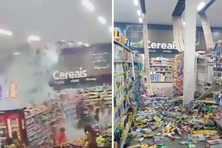 Explosão de supermercado em Mato Grosso