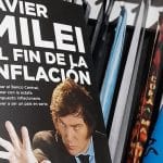 Livro de Javier Milei, deputado argentino que luta contra inflação no país
