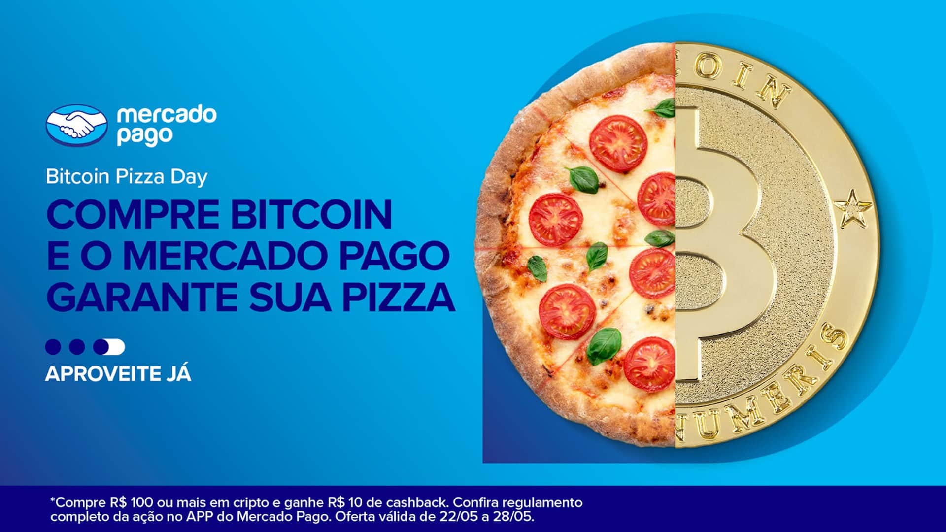 Mercado Pago lança promoção envolvendo pizza day do Bitcoin