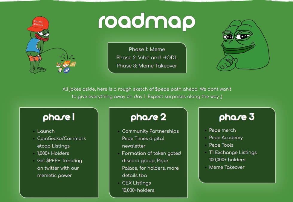 Pepe roadmap