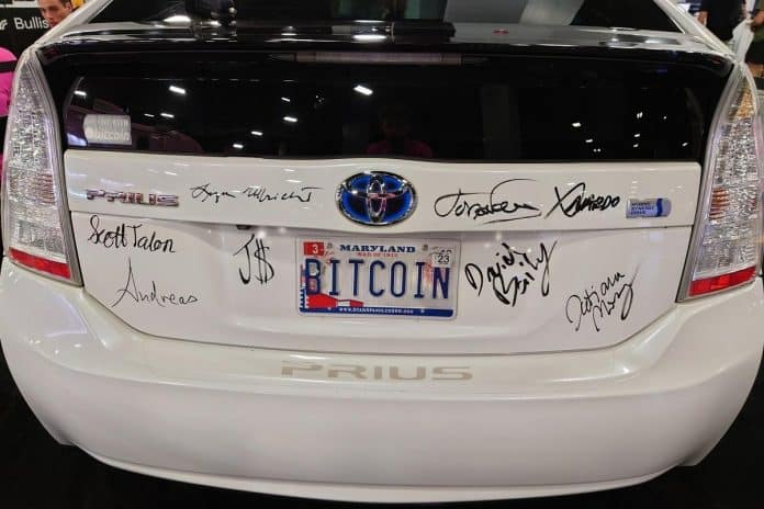 Toyota Prios é considerado o carro Bitcoin, comprado por 48 milhões de dólares em Bitcoin