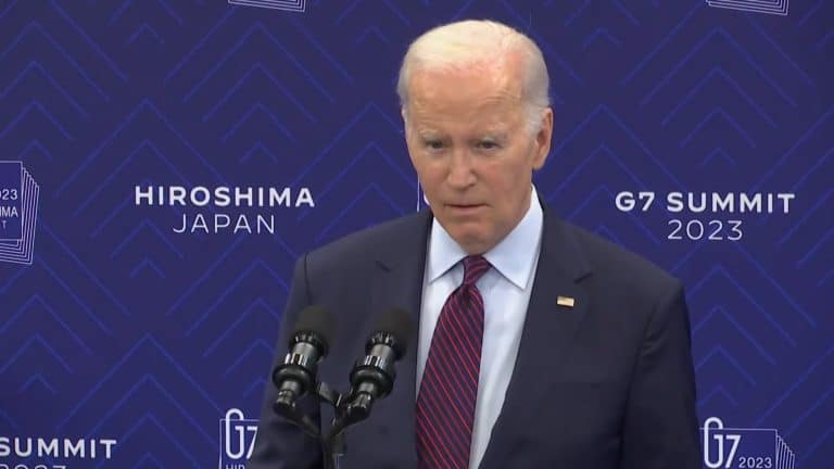 Joe Biden, presidente dos EUA, em encontro do G7. Fonte: YouTube/Reprodução.