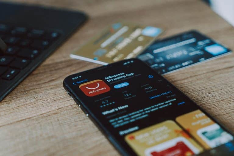 Aplicativo da Aliexpress, empresa parte do Alibaba Group